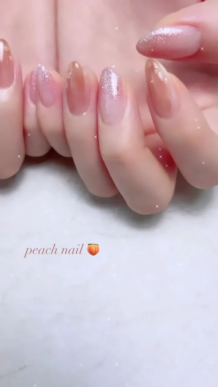 peach nail!🍑