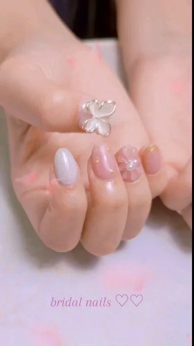 ブライダルネイルでご来店いただきました🥰
